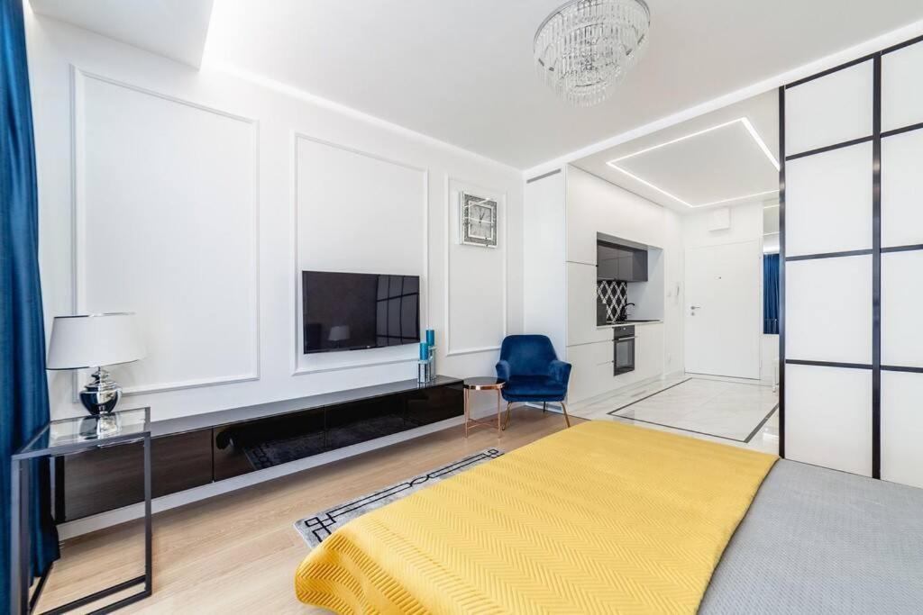 Stylowy Apartament Centrum Warszawy Z Tarasem Warsaw Exterior photo